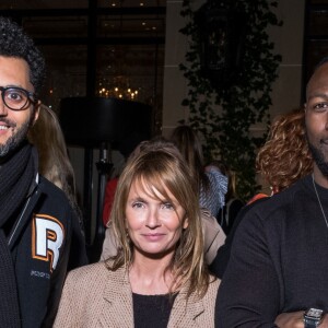 Exclusif - Axelle Laffont, Tony St Laurent, Paps Touré - Vernissage de l'exposition "Femmes je vous aime" à l'Hôtel Plaza Athénée à Paris, le 25 février 2019. © Cyril Moreau/Bestimage