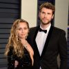 Miley Cyrus et son mari Liam Hemsworth à la soirée Vanity Fair Oscar Party à Los Angeles, le 24 février 2019