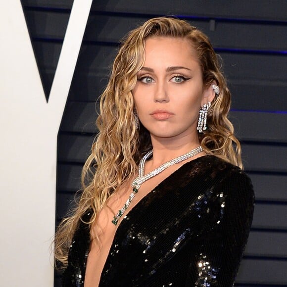 Miley Cyrus à la soirée Vanity Fair Oscar Party à Los Angeles, le 24 février 2019