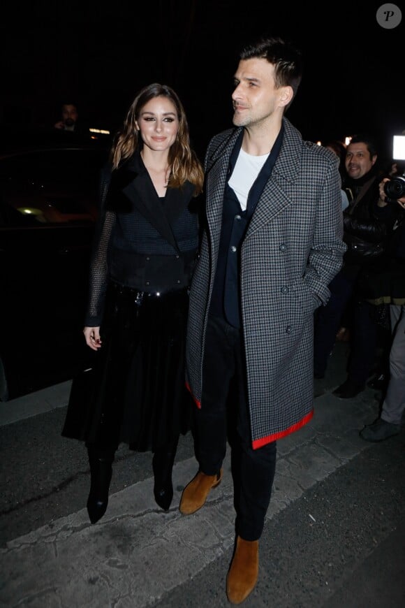 Olivia Palermo et son mari Johannes Huebl - Arrivée des people au défilé Tommy Hilfiger TOMMYNOW lors de la Fashion Week de Paris, le 2 mars 2019.
