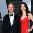 Jeff Bezos et sa femme MacKenzie Bezos à la soirée Vanity Fair Oscar au Wallis Annenberg Center à Beverly Hills, le 4 mars 2018