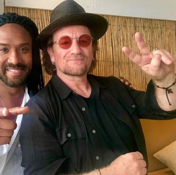 Bono à Saint-Barthélemy. Photo publiée sur Instagram le 3 mars 2019.