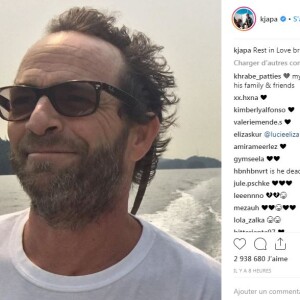 KJ Apa rend hommage à Luke Perry sur Instagram le 7 mars 2019.