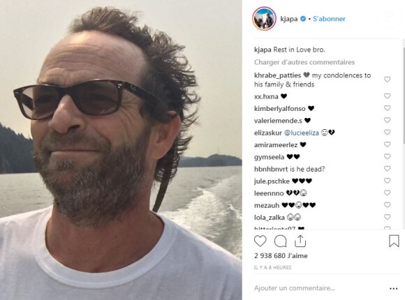 KJ Apa rend hommage à Luke Perry sur Instagram le 7 mars 2019.