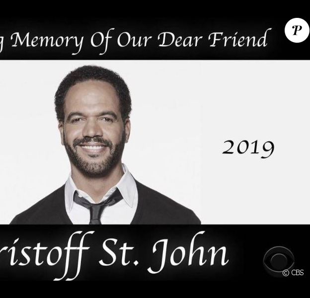 Hommage à Kristoff St. John pour sa dernière apparition dans "Les Feux de l'amour" diffusée le 6 février 2019 sur CBS.