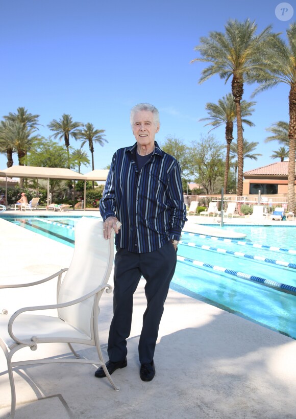 Exclusif - Jed Allan pose à Palm Desert, le 21 mars 2015. Jed a incarné un des piliers de la série américaine "Santa Barbara" puis a joué dans la série "Beverly Hills".