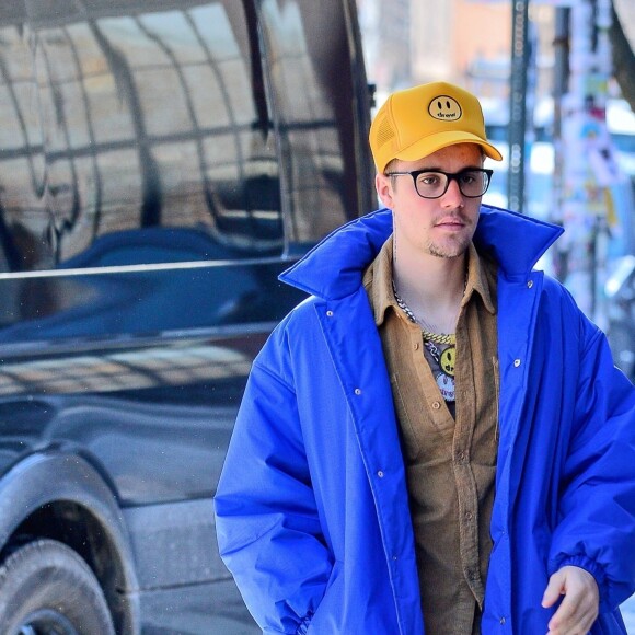 Justin Bieber dans les rues de New York, le 5 mars 2019