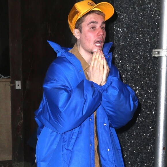 Justin Bieber à New York. Le 5 mars 2019