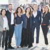Charlotte Valandrey, Alexandre Brasseur, Samira Lachhab, Lorie Pester (Laure), Hector Langevin et Ingrid Chauvin pour le feuilleton télévisé "Demain nous appartient" au photocall du quatrième jour du festival international du film de La Rochelle, France, le 15 septembre 2018. © Patrick Bernard/Bestimage