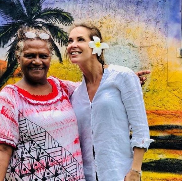 Jamel Debbouze a  partagé cette photo de sa femme Melissa Theriau, en Nouvelle-Calédonie, sur Instagram le 9 mars 2019