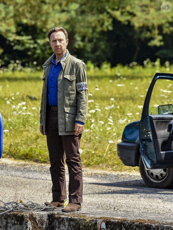 Exclusif -Stéphane Bern - Tournage du téléfilm "Meurtres en Lorraine" avec la participation de Stéphane Bern au Plan incliné de Saint-Louis-Arzviller le 23 juillet 2018. © Pierre Perusseau / Bestimage
