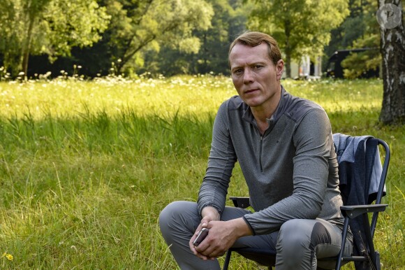 Exclusif -Hervé Sogne - Tournage du téléfilm "Meurtres en Lorraine" avec la participation de Stéphane Bern au Plan incliné de Saint-Louis-Arzviller le 23 juillet 2018. © Pierre Perusseau / Bestimage