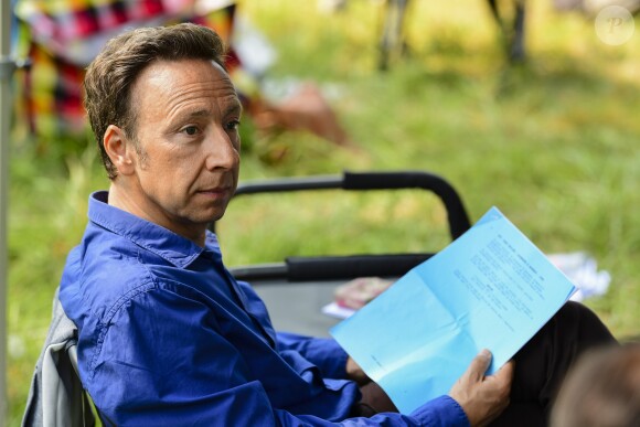 Exclusif - Stéphane Bern - Tournage du téléfilm "Meurtres en Lorraine" avec la participation de Stéphane Bern au Plan incliné de Saint-Louis-Arzviller le 23 juillet 2018. © Pierre Perusseau / Bestimage