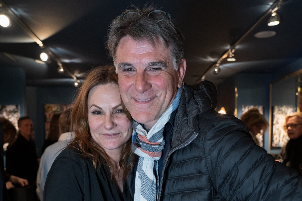 Photo Exclusif Anne Mondy Et L Animateur Tex Vernissage De L