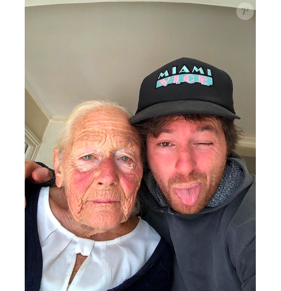 Jean Imbert et sa mamie de 92 ans, février 2019.