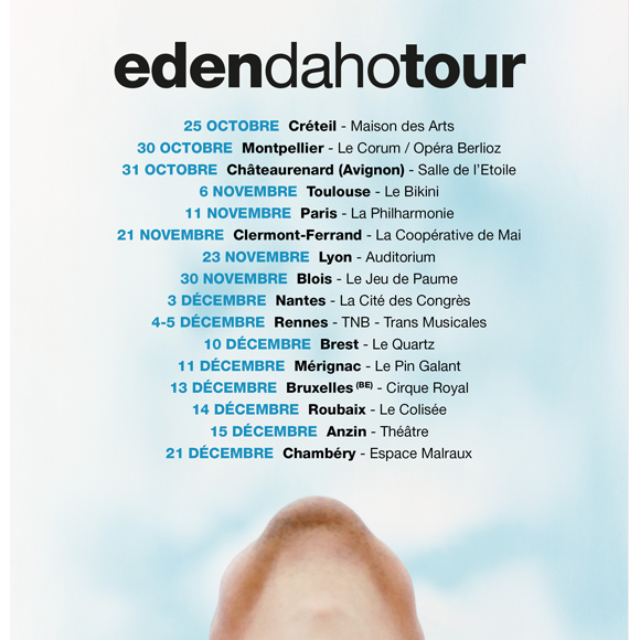 EdenDahoTour - fin 2019 dans toute la France.