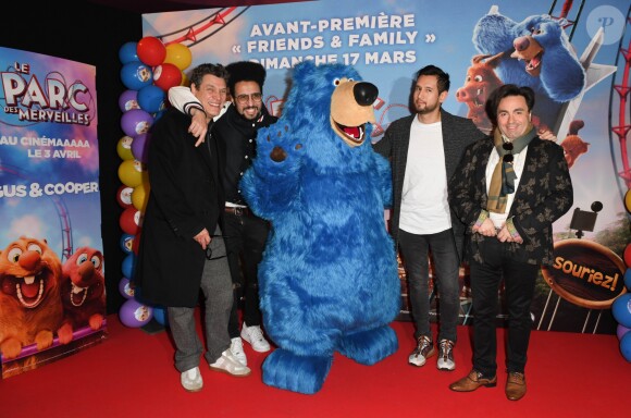 Marc Lavoine, Dako, Odah et Frédéric Longbois - Avant-première du film "Le Parc des Merveilles" au cinéma Gaumont-Opéra à Paris. Le 17 mars 2019 © Coadic Guirec / Bestimage 17/03/2019 - Paris
