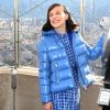Millie Bobby Brown soutient l'UNICEF à l'Empire State Building à New York, le 20 novembre 2018