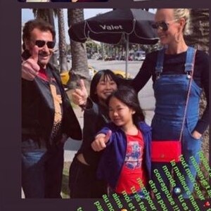 Laeticia Hallyday a republié le message que sa fille Joy lui a adressé sur sa page Instagram pour ses 44 ans. Le 18 mars 2019.