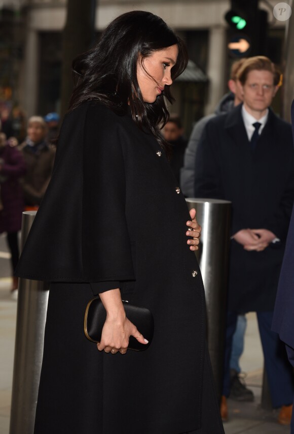 Meghan Markle, duchesse de Sussex - Le duc et la duchesse de Sussex viennent rendre hommage aux victimes de la tuerie de Christchurch et signer le livre de condoléances à New Zealand House à Londres le 19 mars 2019.
