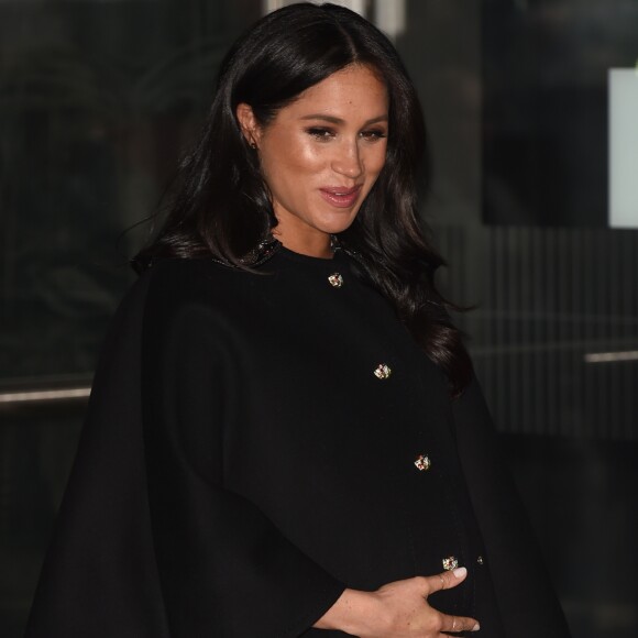 Meghan Markle, duchesse de Sussex - Le duc et la duchesse de Sussex viennent rendre hommage aux victimes de la tuerie de Christchurch et signer le livre de condoléances à New Zealand House à Londres le 19 mars 2019.