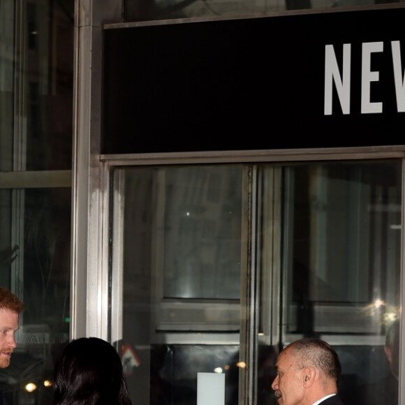 Le prince Harry, duc de Sussex, Meghan Markle, duchesse de Sussex - Le duc et la duchesse de Sussex viennent rendre hommage aux victimes de la tuerie de Christchurch et signer le livre de condoléances à New Zealand House à Londres le 19 mars 2019.