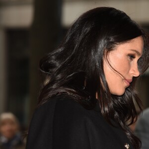 Meghan Markle, duchesse de Sussex - Le duc et la duchesse de Sussex viennent rendre hommage aux victimes de la tuerie de Christchurch et signer le livre de condoléances à New Zealand House à Londres le 19 mars 2019. 19 March 2019.