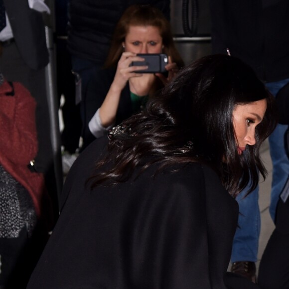 Meghan Markle, duchesse de Sussex - Le duc et la duchesse de Sussex viennent rendre hommage aux victimes de la tuerie de Christchurch et signer le livre de condoléances à New Zealand House à Londres le 19 mars 2019.