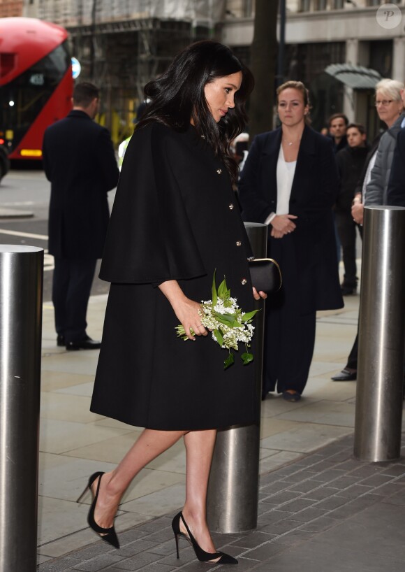 Meghan Markle, duchesse de Sussex - Le duc et la duchesse de Sussex viennent rendre hommage aux victimes de la tuerie de Christchurch et signer le livre de condoléances à New Zealand House à Londres le 19 mars 2019.