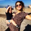 Selah Sue, enceinte de son deuxième enfant, avec son fils Seth - décembre 2018.