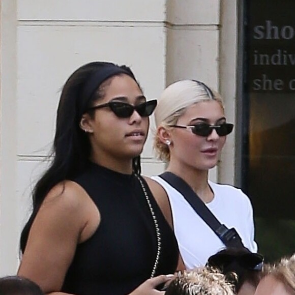 Kylie Jenner et Jordyn Woods à Los Angeles, le 7 octobre 2018.