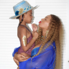 Beyoncé, enceinte et sa fille Blue Ivy Carter. Mai 2017.