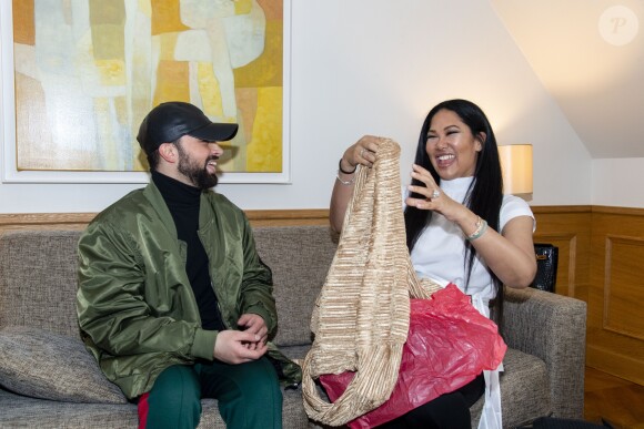 Exclusif - Kimora Lee Simmons lors de la présentation privée de la nouvelle collection "The New Pop Art" de Fahaid Sanober à l'hôtel Marriott Champs-Élysées à Paris, le 18 mars 2019. © Pierre Perusseau / Bestimage