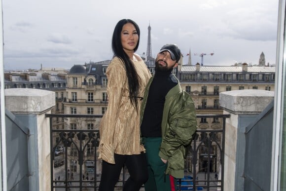 Exclusif - Kimora Lee Simmons lors de la présentation privée de la nouvelle collection "The New Pop Art" de Fahaid Sanober à l'hôtel Marriott Champs-Élysées à Paris, le 18 mars 2019. © Pierre Perusseau / Bestimage