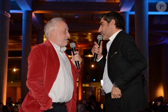 Exclusif - François Berléand et Ary Abittan à la 9e édition du gala de l'association "Sauveteurs Sans Frontières" au palais d'Iena à Paris le 25 mars 2019. Pour la cause, A. Abitan et F. Berleand ont mis en vente leur veste respective. "Sauveteurs Sans Frontières" est une association fondée en 2000 qui a pour mission de porter assistance à des personnes en danger dans le monde entier. Son credo : "Qui sauve une vie, sauve l'humanité".