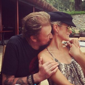 Laeticia et Johnny Hallyday sur Instagram le 27 décembre 2015.