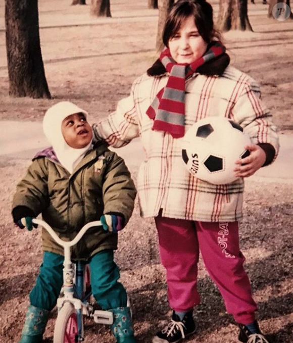 Marilou Berry et son frère Rudy - photo d'enfance postée sur Instagram
