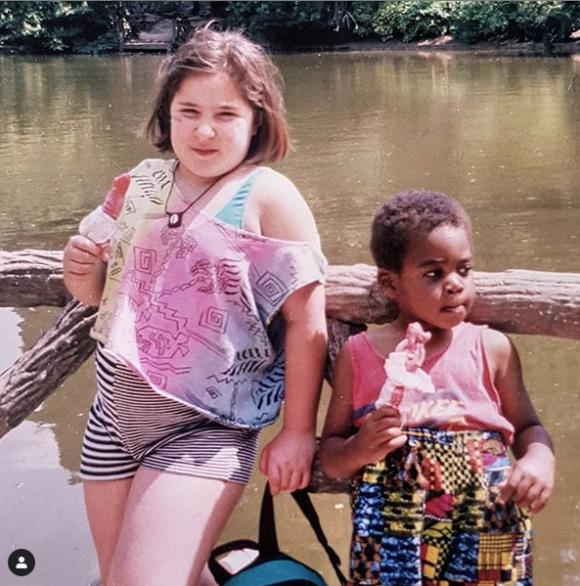 Marilou Berry et son frère Rudy - photo d'enfance postée sur Instagram