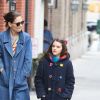 Katie Holmes et sa fille Suri Cruise se promènent à New York, le 13 mars 2019.
