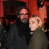 Emmanuelle Béart et son mari Frédéric Chaudier - Soirée du 10ème anniversaire de l'agence audiovisiuelle "Flair production" à l'hôtel "Le Marois" à Paris le 28 mars 2019. © Coadic Guirec/Bestimage