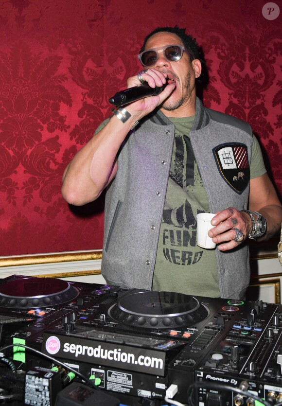 JoeyStarr - Soirée du 10ème anniversaire de l'agence audiovisiuelle "Flair production" à l'hôtel "Le Marois" à Paris le 28 mars 2019. © Coadic Guirec/Bestimage