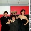 Mathieu Demy, sa mère Agnès Varda (César d'honneur) et Jane Birkin - Cérémonie des César 2001
