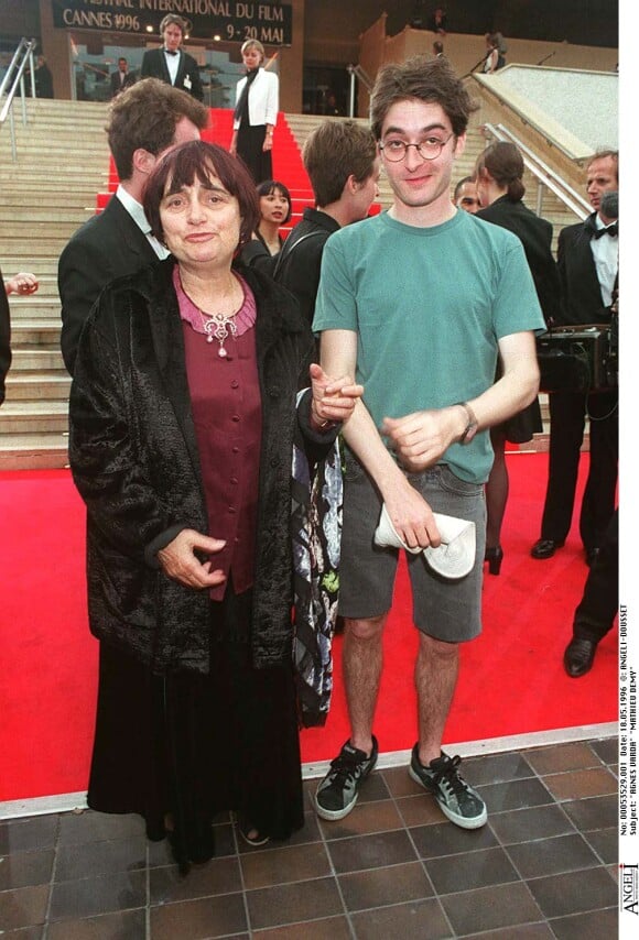 Agnès Varda et son fils Mathieu Demy en 1996 au Festival de Cannes