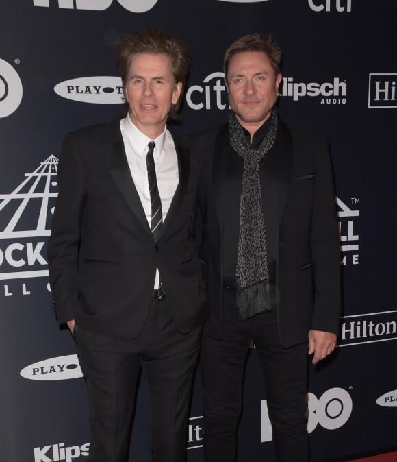 John Taylor et Simon Le Bon (Duran Duran) à la soirée Rock & Roll Hall Of Fame Induction au Barclays Center dans le quartier de Brooklyn à New York, le 29 mars 2019.