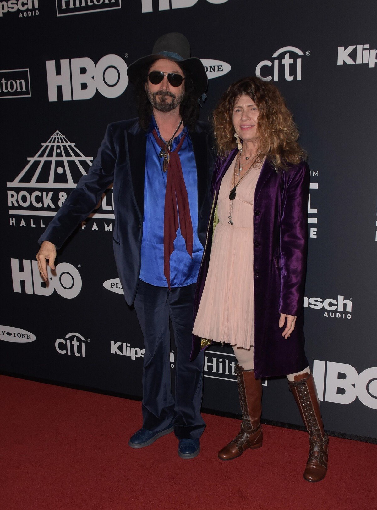 Photo Mike Campbell et sa femme Marcie à la soirée Rock & Roll Hall