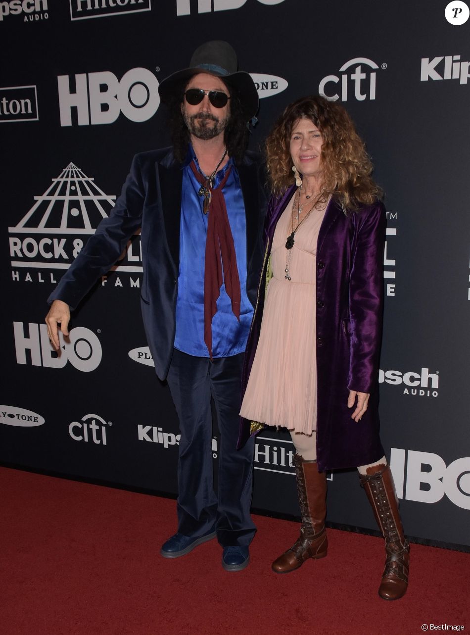 Mike Campbell et sa femme Marcie à la soirée Rock & Roll Hall Of Fame