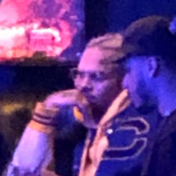 Chris Brown au premier concert de Paris Jackson à The Mint à Los Angeles, le 30 mars 2019.