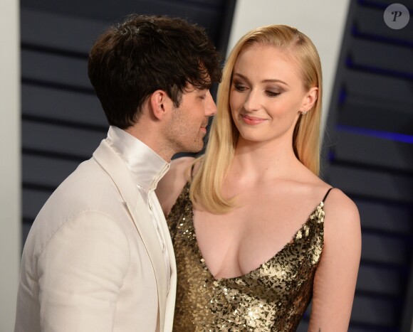 Joe Jonas et Sophie Turner - Soirée Vanity Fair Oscar Party à Los Angeles. Le 24 février 2019