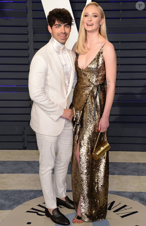 Joe Jonas et Sophie Turner - Soirée Vanity Fair Oscar Party à Los Angeles. Le 24 février 2019