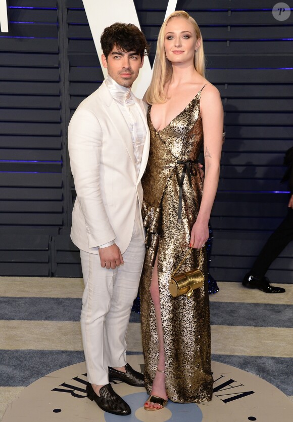 Joe Jonas et Sophie Turner - Soirée Vanity Fair Oscar Party à Los Angeles. Le 24 février 2019